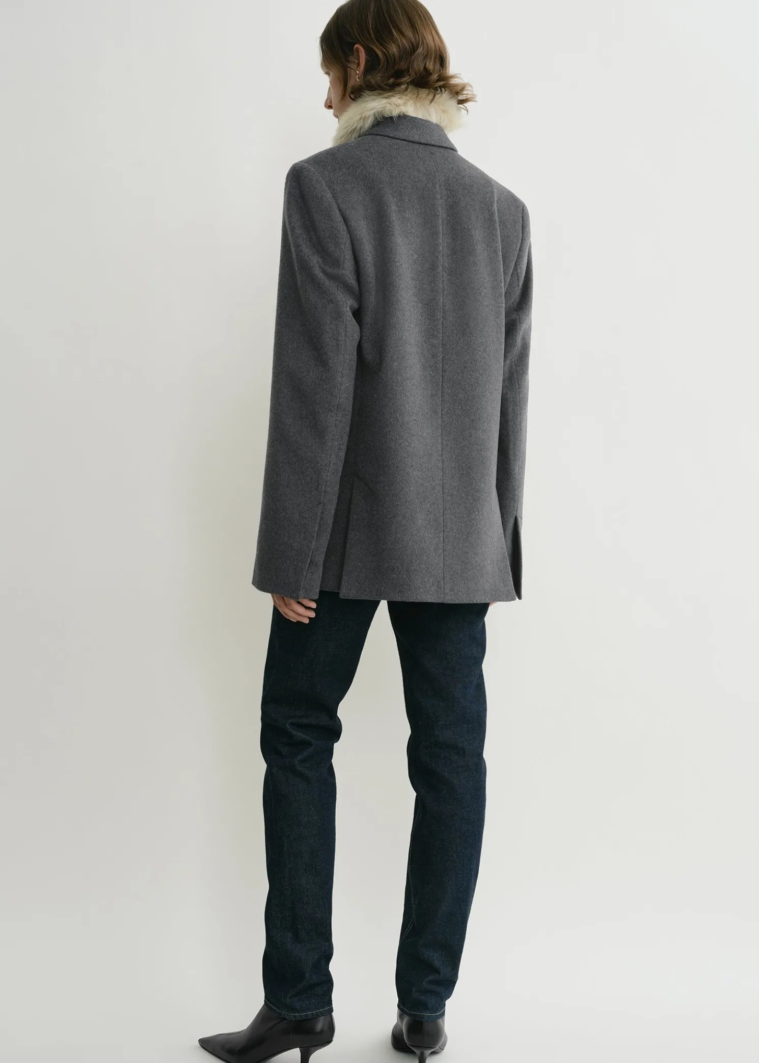 Straight jacket grey mélange