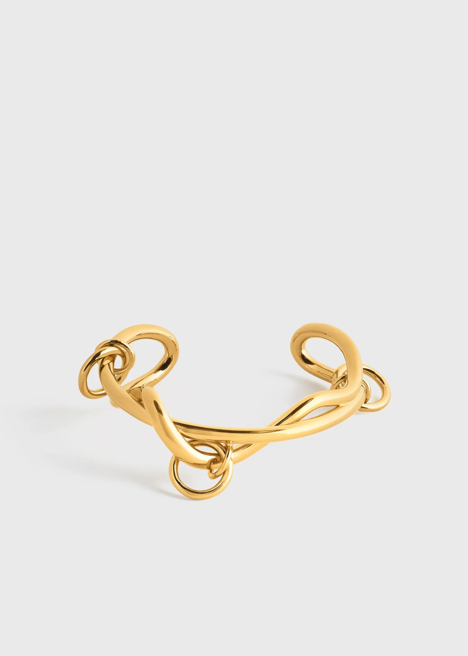 Swirl cuff gold