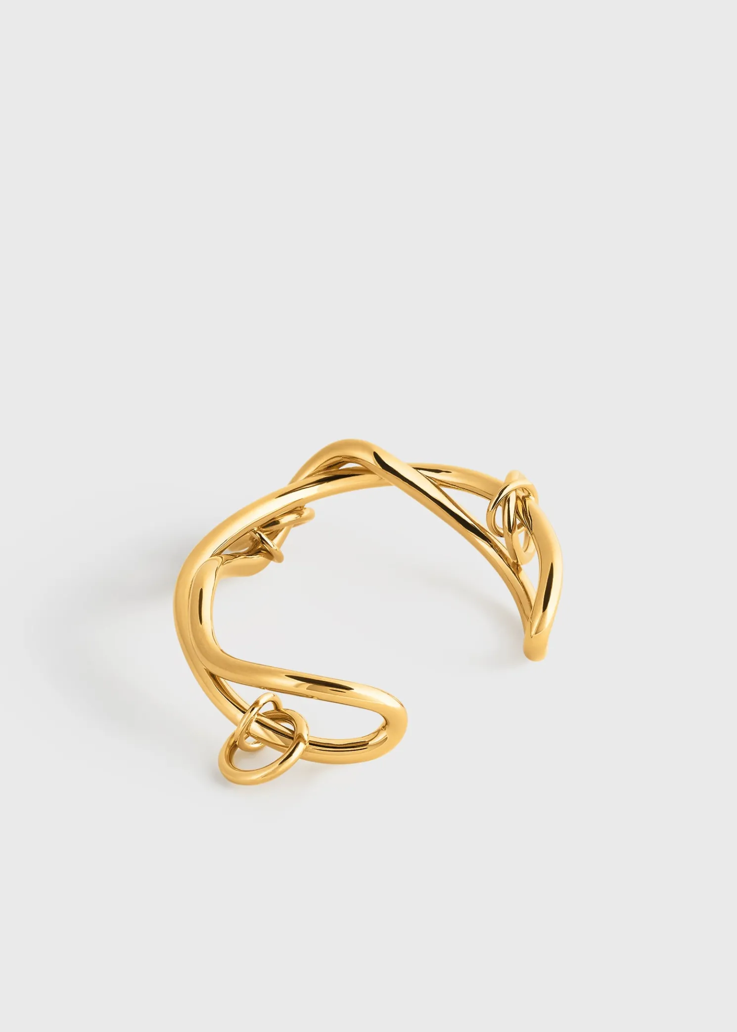Swirl cuff gold