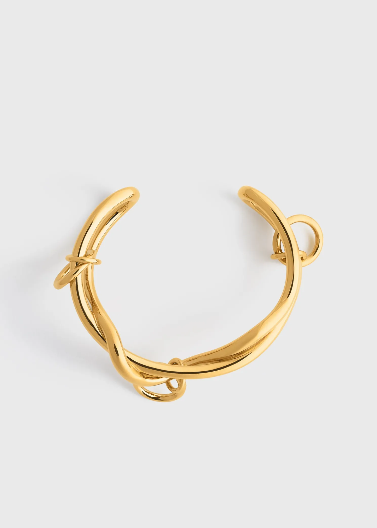 Swirl cuff gold