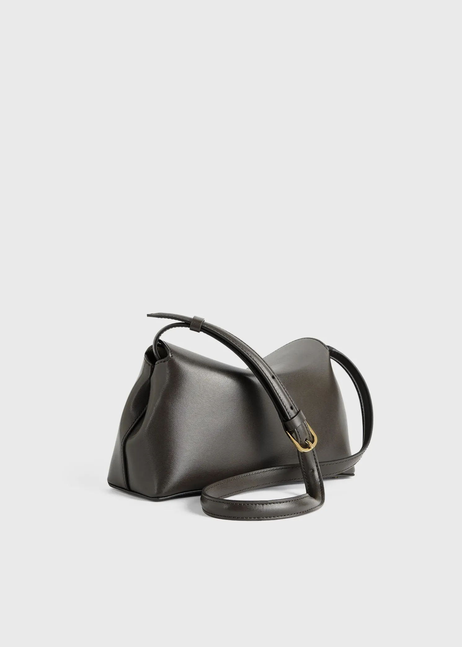 T-Lock leather clutch bark