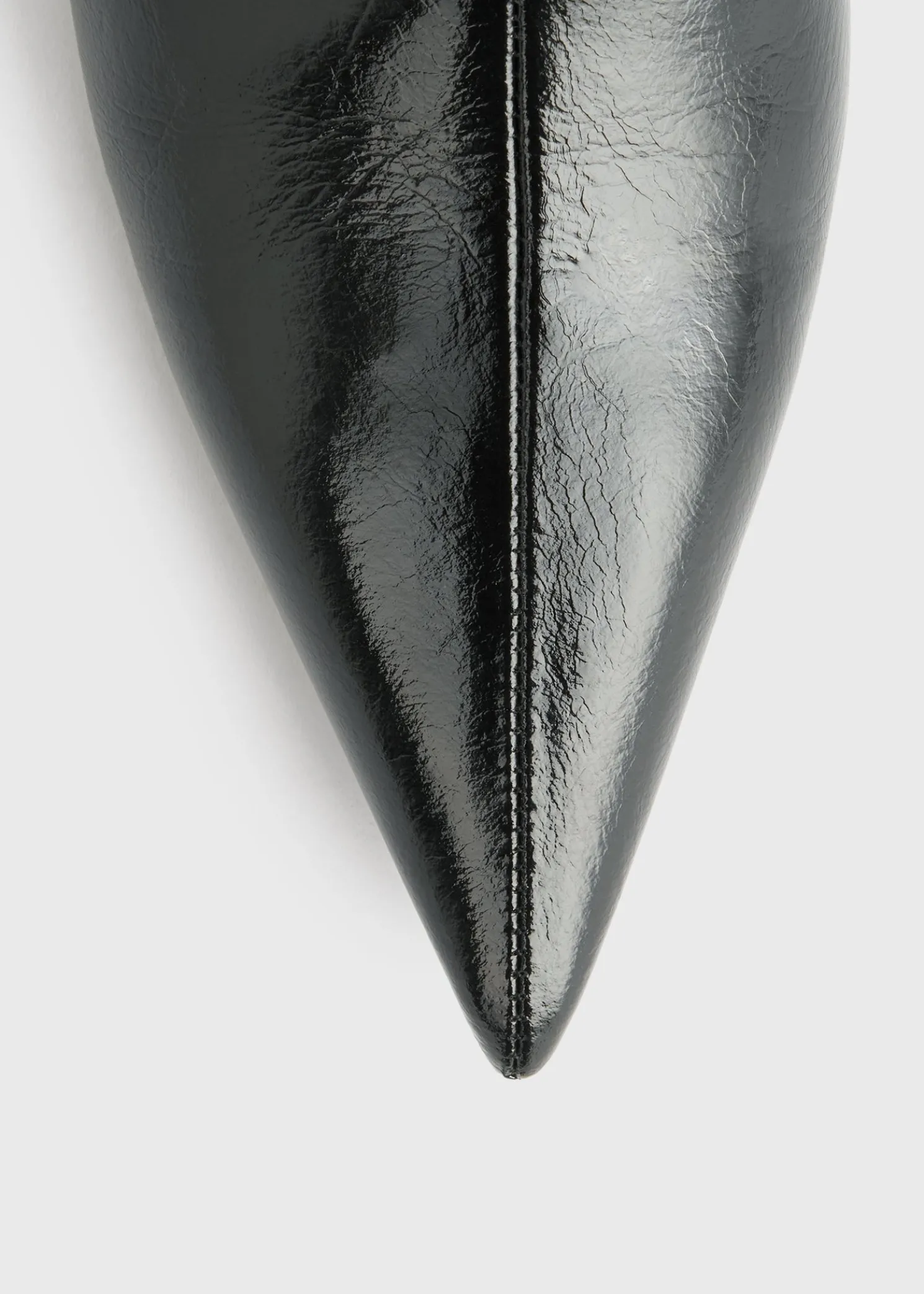 Wedge-heel Naplack boots black